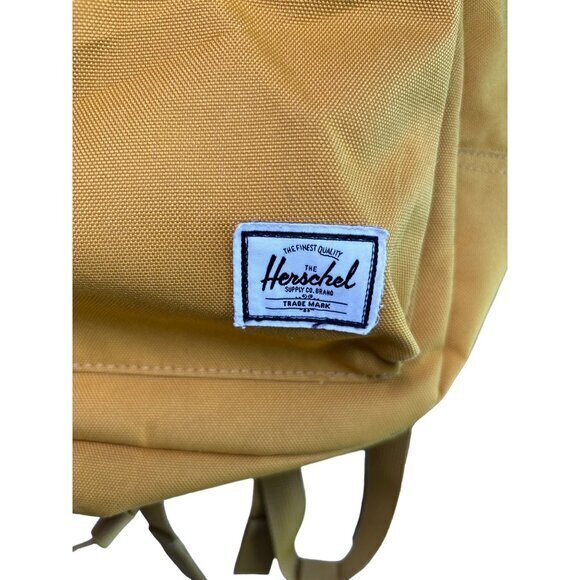 Herschel Mini Backpack Yellow Red Stripe Interior Goldtone Zippers‎ - Picture 3 of 7